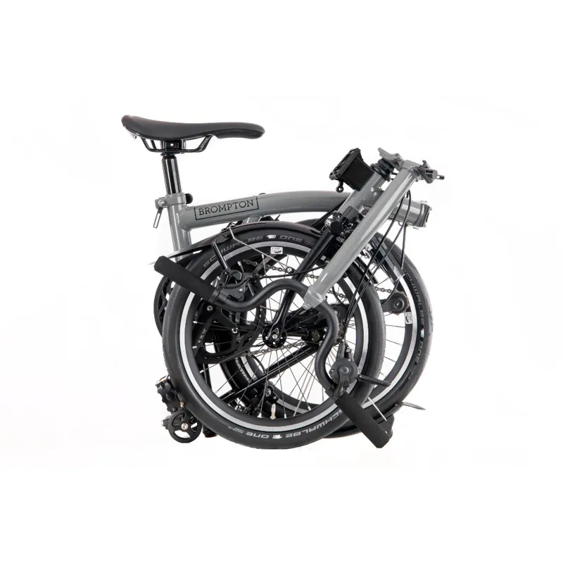 Brompton P Line Urban High Bar Folding Bike Grey Available to Order-6